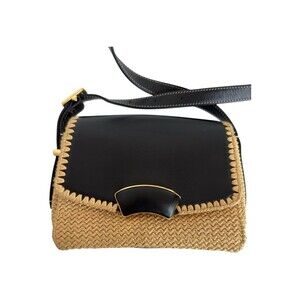 3.1 Phillip Lim Accessories Brown ID Shoulder Bag with Fraying Thread and Dents